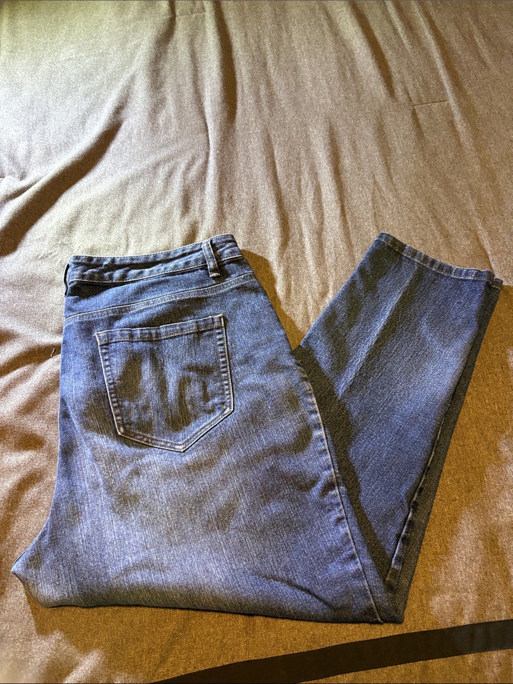 Faded Glory Dark Blue Cropped Women's Jeans Size 16 W